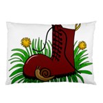 Boot in the grass Pillow Case