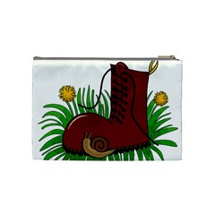 Boot in the grass Cosmetic Bag (Medium)  from ArtsNow.com Back