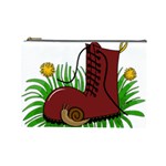 Boot in the grass Cosmetic Bag (Large) 