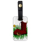 Boot in the grass Luggage Tags (One Side) 