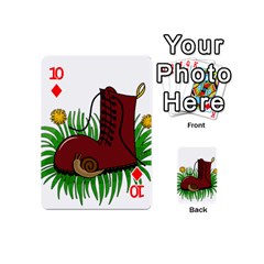 Boot in the grass Playing Cards 54 (Mini)  from ArtsNow.com Front - Diamond10