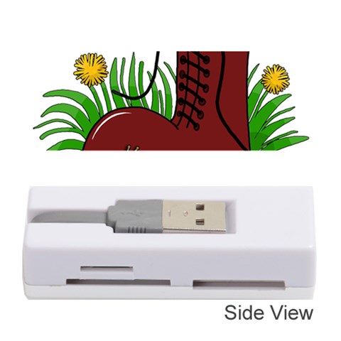 Boot in the grass Memory Card Reader (Stick)  from ArtsNow.com Front