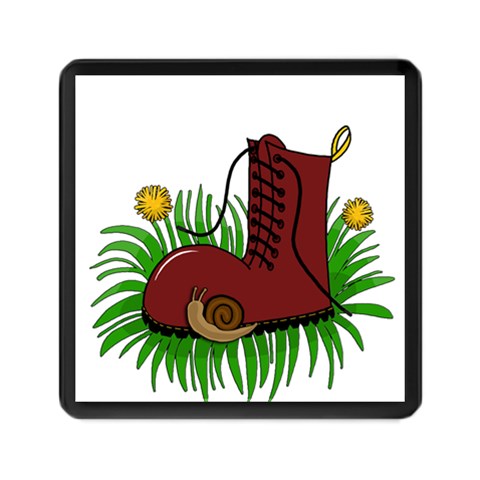 Boot in the grass Memory Card Reader (Square)  from ArtsNow.com Front