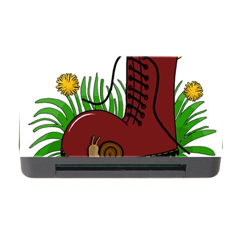 Boot in the grass Memory Card Reader with CF from ArtsNow.com Front