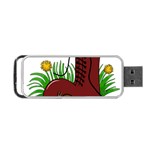 Boot in the grass Portable USB Flash (Two Sides)