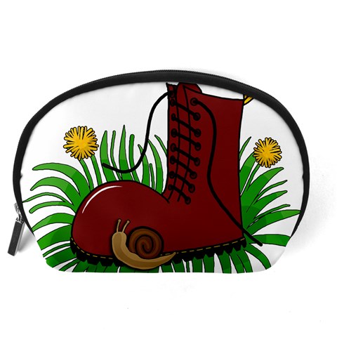 Boot in the grass Accessory Pouches (Large)  from ArtsNow.com Back