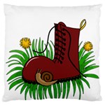 Boot in the grass Standard Flano Cushion Case (One Side)