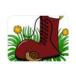 Boot in the grass Double Sided Flano Blanket (Mini) 