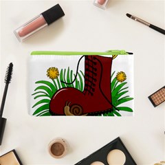 Boot in the grass Cosmetic Bag (XS) from ArtsNow.com Back