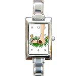 Barefoot in the grass Rectangle Italian Charm Watch