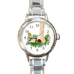 Barefoot in the grass Round Italian Charm Watch