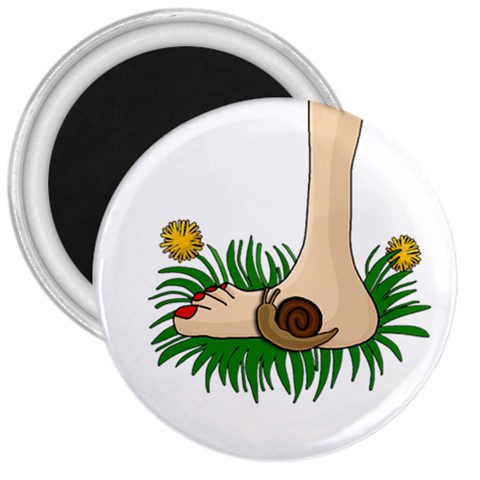 Barefoot in the grass 3  Magnets from ArtsNow.com Front