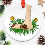 Barefoot in the grass Ornament (Round) 