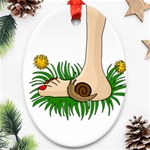 Barefoot in the grass Ornament (Oval) 