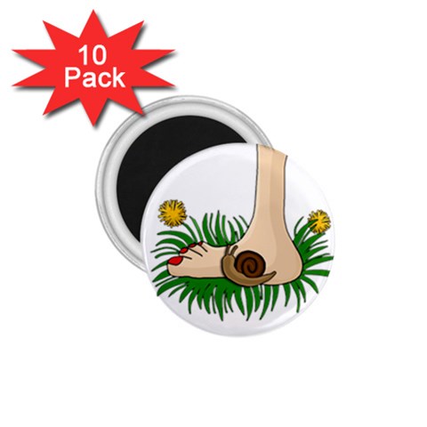 Barefoot in the grass 1.75  Magnets (10 pack)  from ArtsNow.com Front