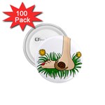 Barefoot in the grass 1.75  Buttons (100 pack) 