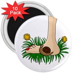 Barefoot in the grass 3  Magnets (10 pack) 