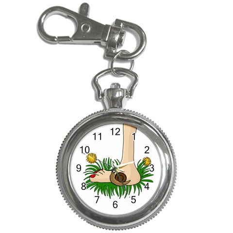 Barefoot in the grass Key Chain Watches from ArtsNow.com Front
