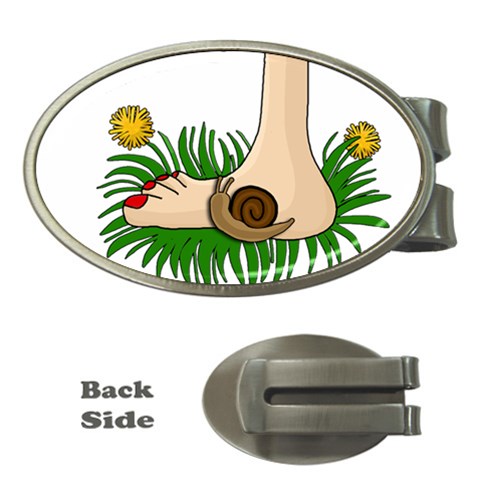 Barefoot in the grass Money Clips (Oval)  from ArtsNow.com Front
