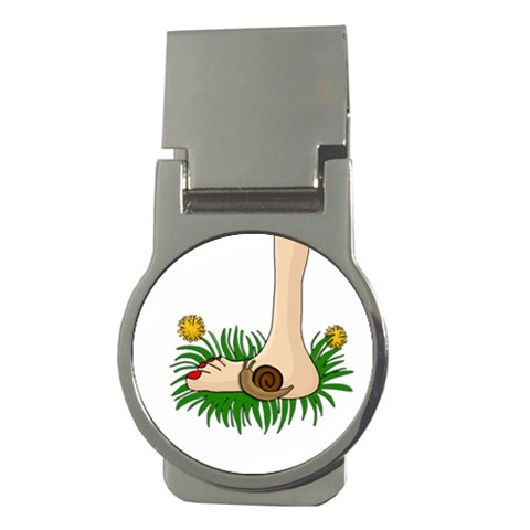 Barefoot in the grass Money Clips (Round)  from ArtsNow.com Front