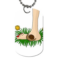 Barefoot in the grass Dog Tag (Two Sides) from ArtsNow.com Front