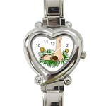 Barefoot in the grass Heart Italian Charm Watch