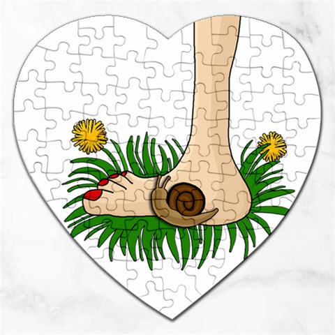 Barefoot in the grass Jigsaw Puzzle (Heart) from ArtsNow.com Front