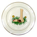 Barefoot in the grass Porcelain Plates