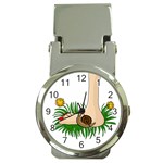 Barefoot in the grass Money Clip Watches