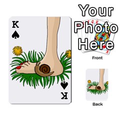 King Barefoot in the grass Playing Cards 54 Designs  from ArtsNow.com Front - SpadeK