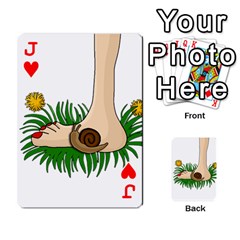 Jack Barefoot in the grass Playing Cards 54 Designs  from ArtsNow.com Front - HeartJ