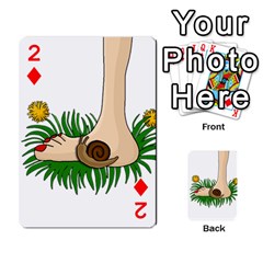 Barefoot in the grass Playing Cards 54 Designs  from ArtsNow.com Front - Diamond2