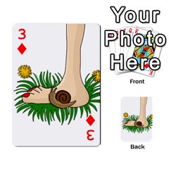 Barefoot in the grass Playing Cards 54 Designs  from ArtsNow.com Front - Diamond3