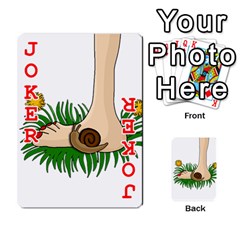 Barefoot in the grass Playing Cards 54 Designs  from ArtsNow.com Front - Joker2