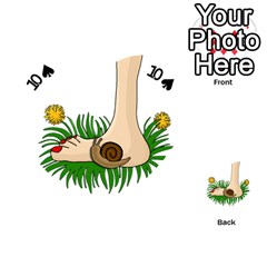 Barefoot in the grass Playing Cards 54 (Heart)  from ArtsNow.com Front - Spade10