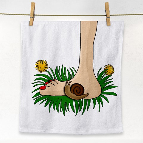 Barefoot in the grass Face Towel from ArtsNow.com Front