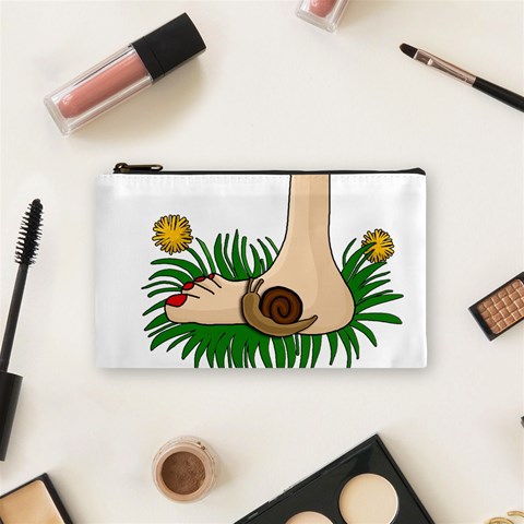 Barefoot in the grass Cosmetic Bag (Small)  from ArtsNow.com Front