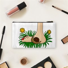 Barefoot in the grass Cosmetic Bag (Small)  from ArtsNow.com Back