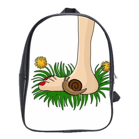 Barefoot in the grass School Bags(Large)  from ArtsNow.com Front