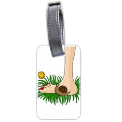 Barefoot in the grass Luggage Tags (Two Sides) from ArtsNow.com Front