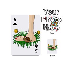 Barefoot in the grass Playing Cards 54 (Mini)  from ArtsNow.com Front - Spade5