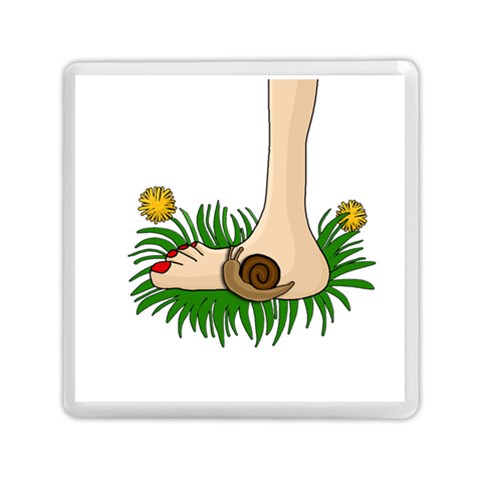 Barefoot in the grass Memory Card Reader (Square)  from ArtsNow.com Front