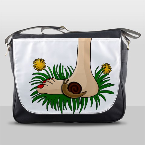 Barefoot in the grass Messenger Bags from ArtsNow.com Front