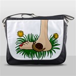 Barefoot in the grass Messenger Bags