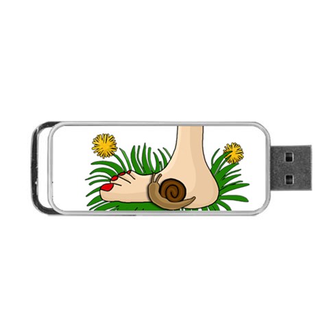 Barefoot in the grass Portable USB Flash (Two Sides) from ArtsNow.com Front