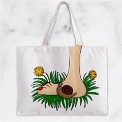 Barefoot in the grass Zipper Mini Tote Bag from ArtsNow.com Back