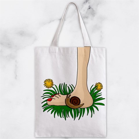Barefoot in the grass Zipper Classic Tote Bag from ArtsNow.com Front