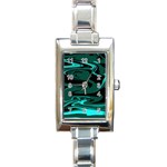 Hauntedlagoon Rectangle Italian Charm Watch