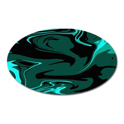 Hauntedlagoon Oval Magnet from ArtsNow.com Front