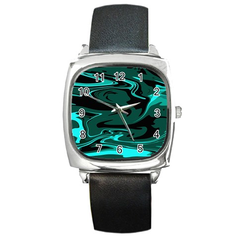 Hauntedlagoon Square Metal Watch from ArtsNow.com Front